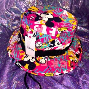 Neff Mickey Mouse Print Bucket Hat